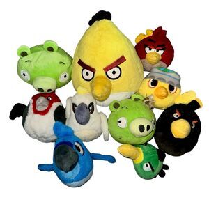Lot of 10 Angry Birds Plush